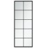 Espejos de pared 2 uds metal negro 100x40