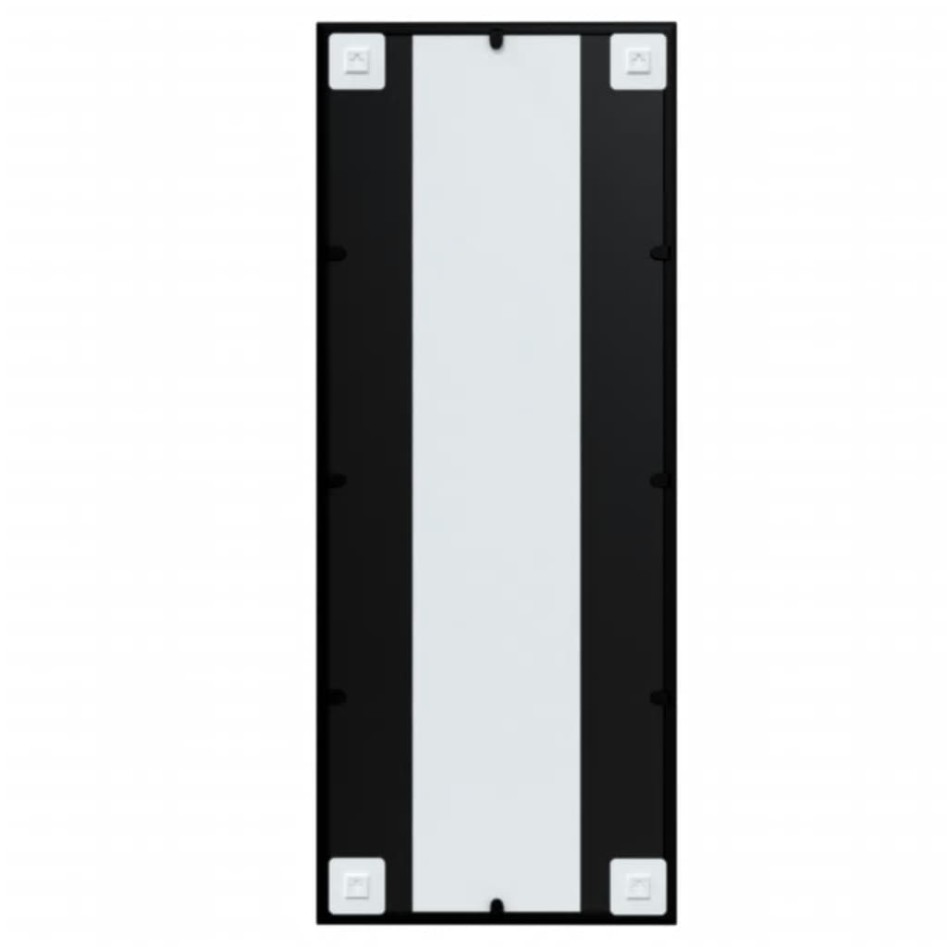 Espejos de pared 2 uds metal negro 100x40