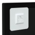 Espejos de pared 2 uds metal negro 100x40