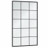 Espejos de pared 3 uds metal negro 100x60