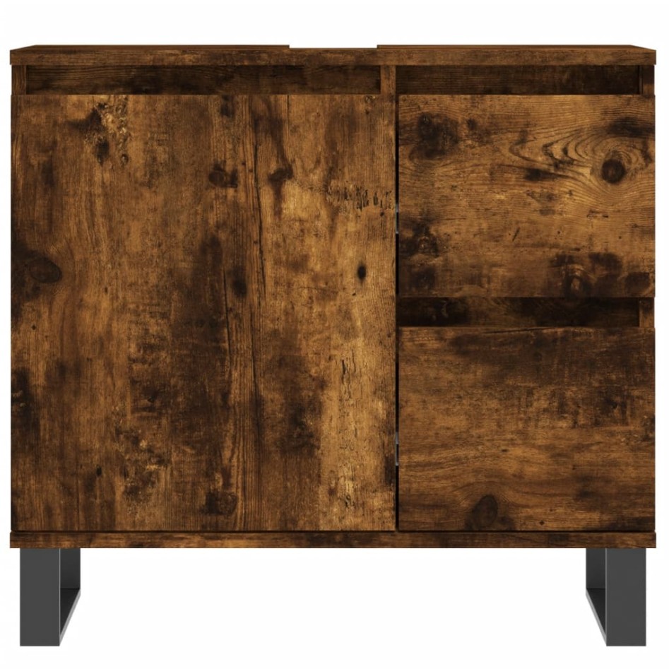 Set de muebles baño 3 pzas madera contrachapada roble