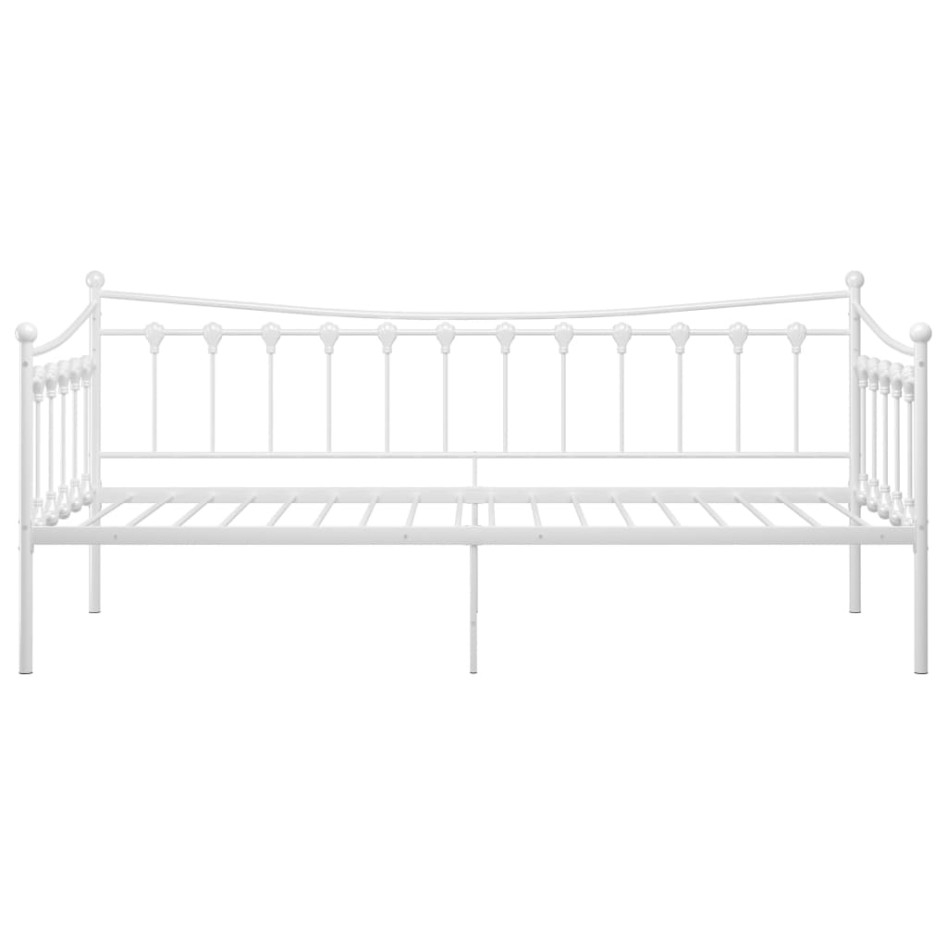 Estructura de sofá cama de metal blanco 90x200
