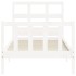Estructura de cama con cabecero madera maciza
