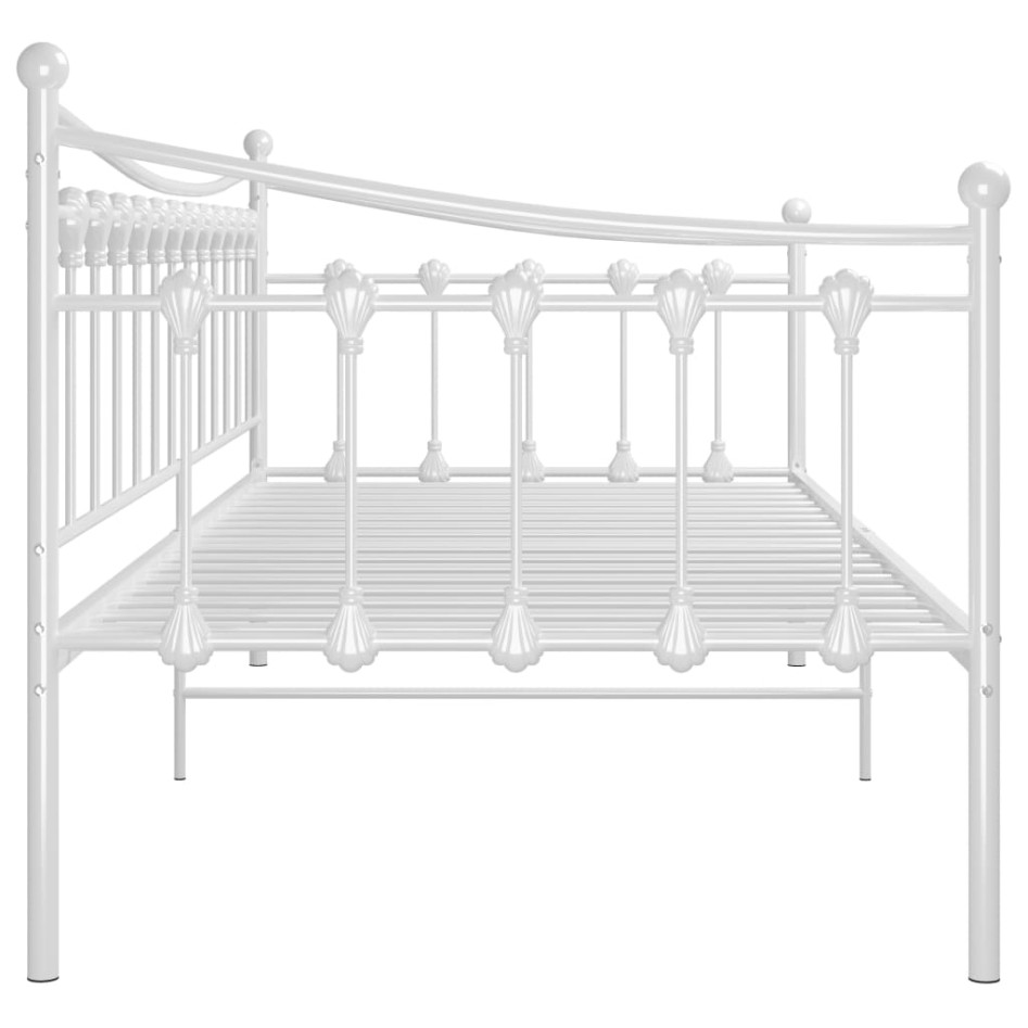 Estructura de sofá cama de metal blanco 90x200