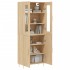 Aparador alto madera contrachapada color roble 69,5x34x180