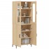 Aparador alto madera contrachapada color roble 69,5x34x180