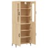 Aparador alto madera contrachapada color roble 69,5x34x180
