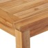 Juego de comedor para jardín 5 piezas madera maciza de