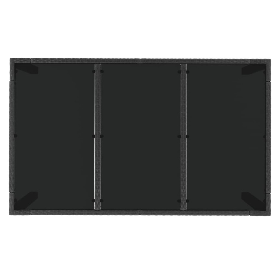 Set de muebles jardín 5 pzas con cojines ratán sintético