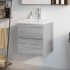 Mueble de baño con lavabo madera contrachapada gris