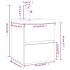 Mueble de baño con lavabo madera contrachapada gris