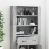Aparador alto madera contrachapada gris