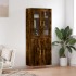 Aparador alto madera contrachapada roble ahumado 69,5x34x180