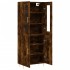 Aparador alto madera contrachapada roble ahumado 69,5x34x180