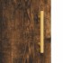 Aparador alto madera contrachapada roble ahumado 69,5x34x180