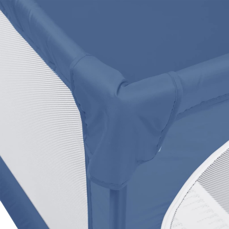 Parque para bebés con 2 puertas tela Oxford azul