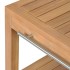 Mueble tocador madera teca maciza con lavabos de mármol