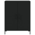 Aparador alto madera contrachapada negro 69,5x34x180