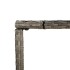 Mesa alta bar con superficie vidrio ratán PE gris 110x70x110