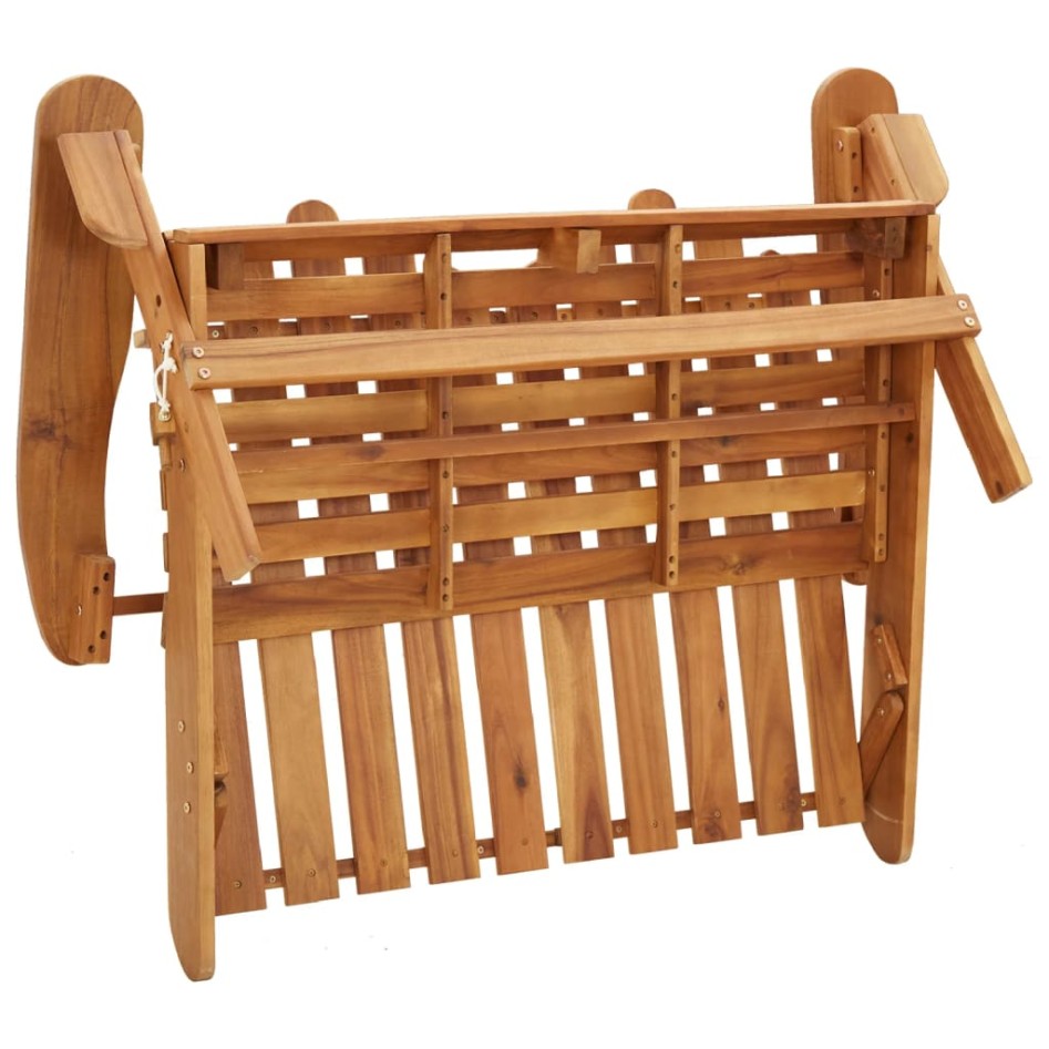 Juego de muebles de jardín Adirondack 4 piezas madera