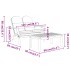 Juego de muebles de jardín Adirondack 4 piezas madera