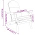 Juego de muebles de jardín Adirondack 4 piezas madera