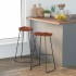 Taburetes de bar Gavin 2 uds madera mango maciza 50x40x78