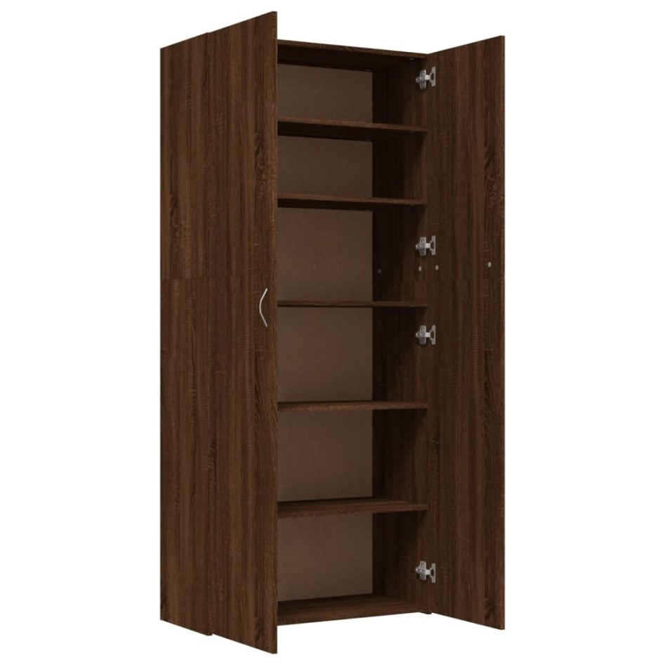 Mueble zapatero madera contrachapada roble marrón
