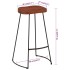 Taburetes de bar Gavin 2 uds madera mango maciza 50x40x78