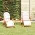 Juego de muebles de jardín Adirondack 3 piezas madera