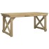 Set de muebles de jardín 3 pzas madera maciza pino