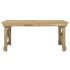 Set de muebles de jardín 3 pzas madera maciza pino