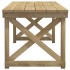 Set de muebles de jardín 3 pzas madera maciza pino