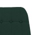 Silla mecedora de tela verde