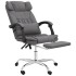 Silla de oficina reclinable masaje cuero sintético