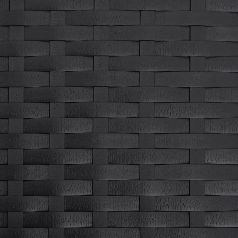 Sillón de jardín con reposapiés ratán sintético