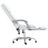 Silla de oficina reclinable masaje cuero sintético
