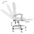 Silla de oficina reclinable masaje cuero sintético