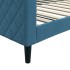 Sofá cama sin colchón terciopelo azul 100x200