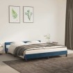 Estructura de cama sin colchón terciopelo azul oscuro 160x200cm
