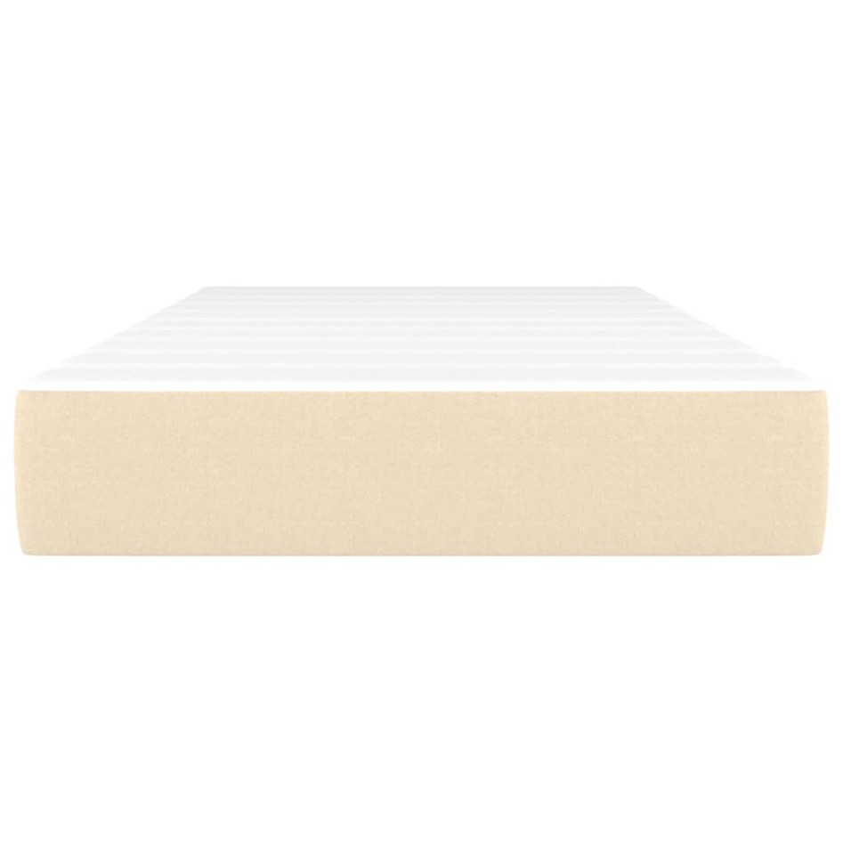Colchón de muelles ensacados tela color crema 80x200x20