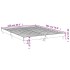 Estructura de cama madera contrachapada blanca 150x200