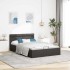 Cama canapé hidráulica de almacenaje sin colchón gris
