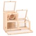 Jaula para hámster madera maciza abeto 81x40x60