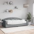 Sofá cama con colchón tela gris claro 90x190