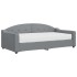 Sofá cama con colchón tela gris claro 90x190