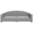 Sofá cama con colchón tela gris claro 90x190