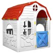 Casita de juegos plegable para niños con puertas y ventanas