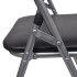 Sillas de comedor plegables 2 uds cuero sintético y acero