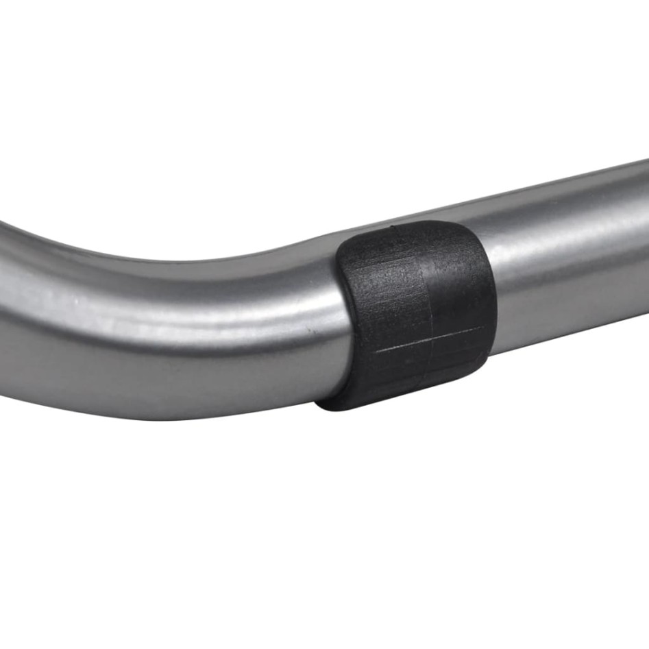 Sillas de comedor plegables 2 uds cuero sintético y acero